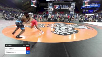 215 lbs Cons 32 #1 - Christian Clark, TX vs Romeo Brown Jr., OH