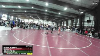 86 lbs Quarterfinal - Gibson Ashby, Wasatch Wrestling Club vs Steele McKinlay, Jr. Wildcat Wrestling Association (Richfield, UT)