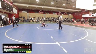 192 lbs Cons. Round 5 - Ricky Campos, Windsor High School vs Brady Coddington, Clayton Valley Charter High School