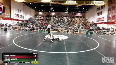 138 lbs Semifinal - Gabe Grant, Cody vs Fisher Vance, Pinedale