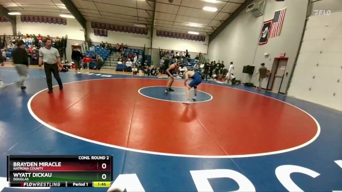 144A Cons. Round 2 - Brayden Miracle, Natrona County vs Wyatt Dickau ...