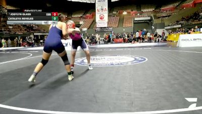 Schoolgirls - 135 lbs Champ. Round 2 - Josylyn Glass, Elk Grove Wrestling Academy vs Cataleya Reveles