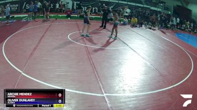 86 lbs 5th Place Match - Archie Mendez, Nevada vs Oliver Dunlavey, Alaska