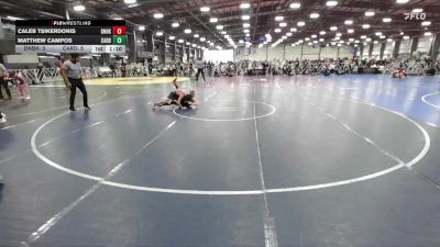 80 lbs Round 3 (12pm Friday) - Matthew Campos, Cali Red vs Caleb Tsikerdonis, Dynasty Black