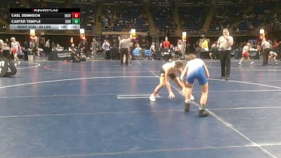 85 lbs Consy 2 - Cael Dennison, South Fayette vs Carter Temple, Seneca Valley