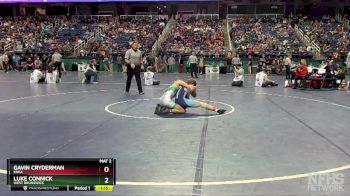 3A 132 lbs Quarterfinal - Luke Connick, West Brunswick vs Gavin Cryderman, Enka