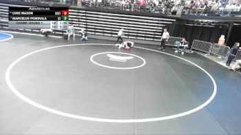 5A 175 lbs Champ. Round 1 - Luke Mason, Bountiful vs Marcelus Pomikala, West Jordan