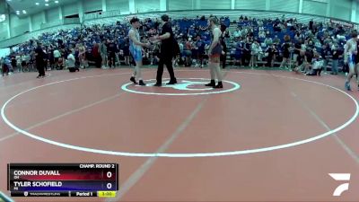 170 lbs Champ. Round 2 - Connor Duvall, OH vs Tyler Schofield, MI
