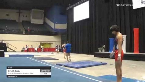 Ayush Basu - Floor, Premier Gymnastics Academy West - 2021 USA Gymnastics Development Program National Championships