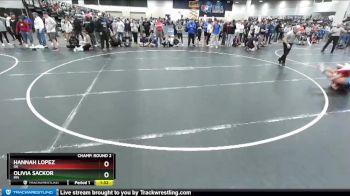 106 lbs Champ. Round 2 - Hannah Lopez, OK vs Olivia Sackor, MN