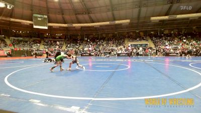 55 lbs Round Of 32 - Justin Schreck, Steel Valley Renegades vs Calvin Doll, Paynesville