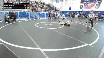 100 lbs Champ. Round 1 - Mia Ibarra, Riverside Poly vs Sofia McNeal, Canyon (Anaheim)