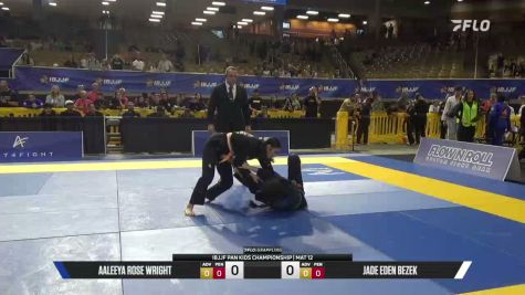 Aaleeya Rose Wright vs Jade Eden Bezek 2026 Pan Kids Jiu-Jitsu IBJJF Championship