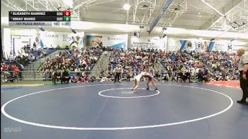105 lbs 1st Place Match - Emjay Marez, Garden City vs Elizabeth Ramirez, Dodge City