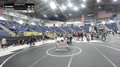 106 lbs Consi Of 4 - Jos Wong, Mile High WC vs Brodie Hill, Pomona Elite