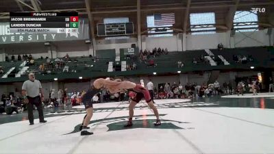 141 lbs 5th Place Match - Jacob Brennamen, Edinboro vs Landen Duncan, Kent State