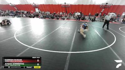 119 lbs Quarterfinal - Karrsen Bussan, Askren Wrestling Academy vs Aiydan Sonnentag, Cadott Wrestling Club