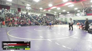 138 lbs Cons. Round 3 - Ezra Maldonado, Sahuarita vs James Clifton, West Hills