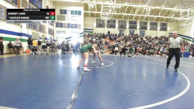 140 lbs Quarterfinal - Kaitlyn Krenz, Poway vs Aubrey Lund, Patrick Henry