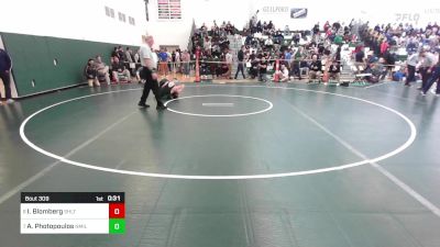 120 lbs Consi Of 4 - Ike Blomberg, Shelton vs Adrian Photopoulos, New Milford