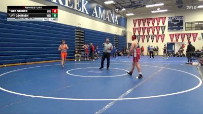 JV-34 lbs Round 1 - Wes Stoner, Williamsburg vs Jay Georgen, West Delaware, Manchester