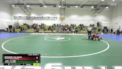 174 lbs Cons. Round 2 - Joey Clark, Lemoore College vs Edward Saldana, Victor Valley College