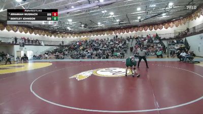 126 lbs Semifinal - Bentley Johnson, Green River vs Jeramiah Musbach, Green River