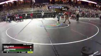 155 lbs Cons. Round 3 - Karla Ortiz, Westside vs Jayden Dodge, West Port