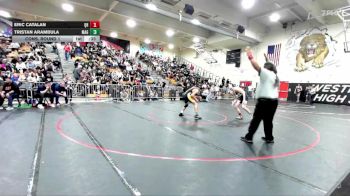 157 lbs Cons. Round 1 - Eric Catalan, Quartz Hill vs Tristan Arambula, Magnolia