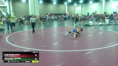 105 lbs Round 6 (8 Team) - Cheyenne Stacy, Nebraska Marvels vs Breanna Higgins, Pink Predators