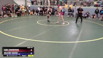 150 lbs Semifinal - Brayden Woods, Anchor Kings Wrestling Club vs Cody VanSiegman, Pioneer Grappling Academy