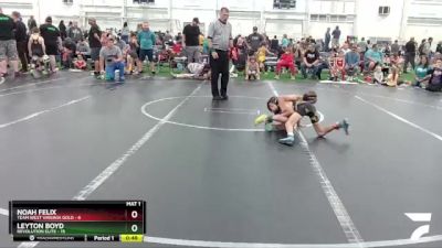 56 lbs Round 2 (6 Team) - Noah Felix, Team West Virginia Gold vs Leyton Boyd, Revolution Elite