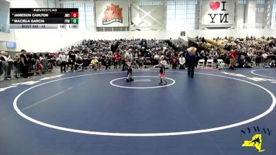 44 lbs Quarterfinal - Maciela Garcia, Falconer Youth Wrestling vs Jameson Carlton, Journeymen Wrestling Club