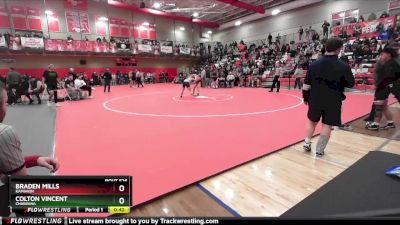 144 lbs Cons. Round 5 - Braden Mills, Kamiakin vs Colton Vincent, Chiawana