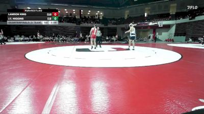 215 lbs Quarterfinals (8 Team) - Landon King, CLAREMORE vs J.T. Higgins, EL RENO