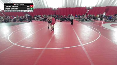 USA Junior Boys - 285 lbs Quarters - Brock Griffin, Wisconsin vs Mason Edwards, Minnesota