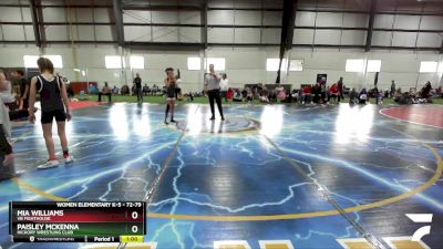 72-79 lbs Round 2 - Mia Williams, VB Fighthouse vs Paisley McKenna, Hickory Wrestling Club