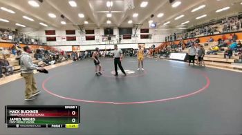 155 lbs Round 1 - Mack Buckner, Thermopolis Middle School vs James Wages, Cody Middle School