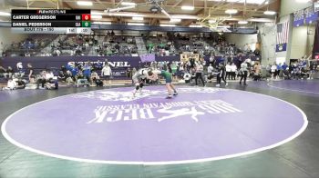 190 lbs Cons. Round 5 - Carter Gregerson, University High vs Daniel Pederson, Glacier