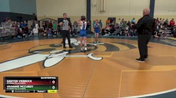 100 lbs Quarterfinal - Sawyer Viebrock, St.Croix Falls Saints vs Vivianne McCurdy, St.Croix Falls Saints