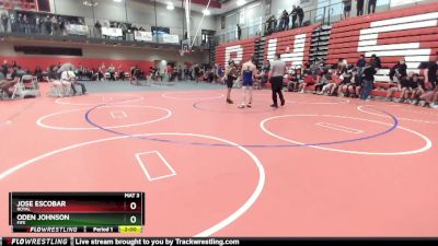 126 lbs Champ. Round 1 - Oden Johnson, Fife vs Jose Escobar, Royal
