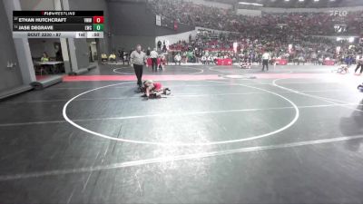 87 lbs Champ. Round 2 - Jase DeGrave, Luxemburg-Casco Wrestling Club vs Ethan Hutchcraft, Shawano