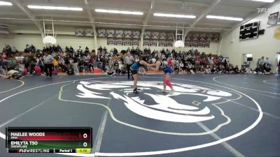 165 lbs Cons. Round 4 - Maelee Woods, Pima vs Emilyta Tso, Snowflake