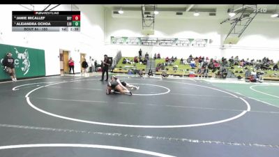 160 lbs Semifinal - Alejandra Ochoa, San Joaquin Delta vs Jamie Micallef, Skyline