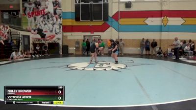 235 lbs Cons. Semi - Victoria Amick, Cheyenne East vs Noley Brower, Kimball