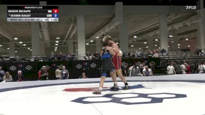 U15 GR - 57 lbs Quarters - Mason Milsaps, Boneyard Wrestling Academy vs Jaxsen Bailey, Curby 3 Style Wrestling Club