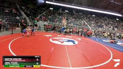 62 lbs Cons. Round 1 - Sawyer Shelton, Evanston Elite Wrestling Club vs Kiera Young, Windy City Wrestlers