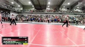 150 lbs Champ. Round 1 - Jacob Van De Riet, Thoroughbred Wrestling Academy-AA vs Jesse West, Monett Youth Wrestling Club-AA