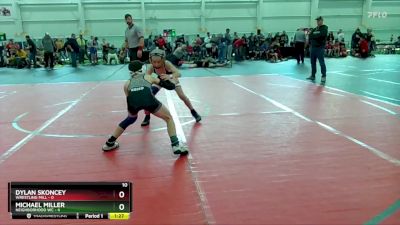 76 lbs Round 4 (10 Team) - Michael Miller, Neighborhood WC vs Dylan Skoncey, Wrestling Mill