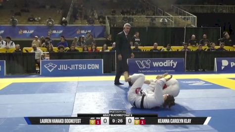 Keanna Carolyn Klay vs Lauren Hanako Sognefest 2026 Pan Jiu Jitsu IBJJF Championship